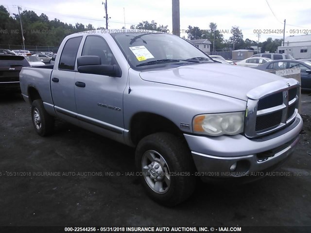 1D7KU28D03J567619 - 2003 DODGE RAM 2500 ST/SLT SILVER photo 1