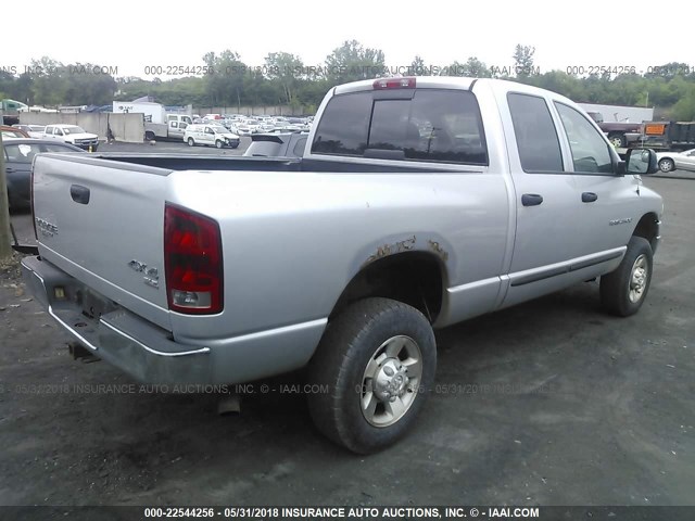 1D7KU28D03J567619 - 2003 DODGE RAM 2500 ST/SLT SILVER photo 4