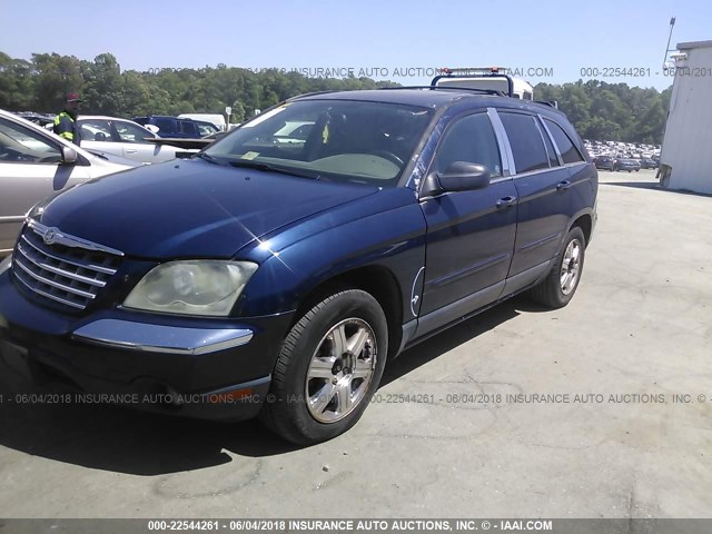 2A8GM68456R649085 - 2006 CHRYSLER PACIFICA TOURING BLUE photo 2