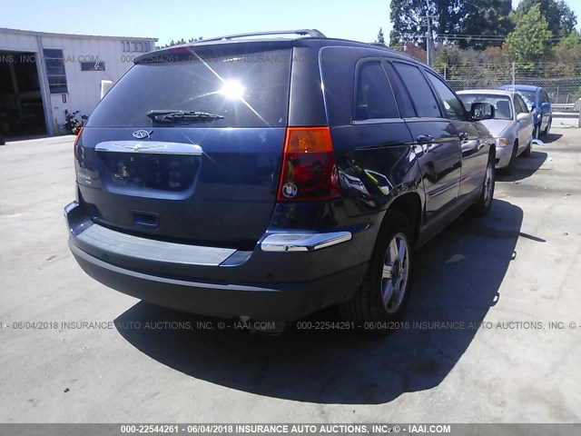 2A8GM68456R649085 - 2006 CHRYSLER PACIFICA TOURING BLUE photo 4