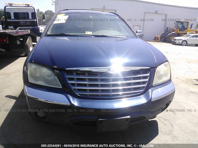 2A8GM68456R649085 - 2006 CHRYSLER PACIFICA TOURING BLUE photo 6