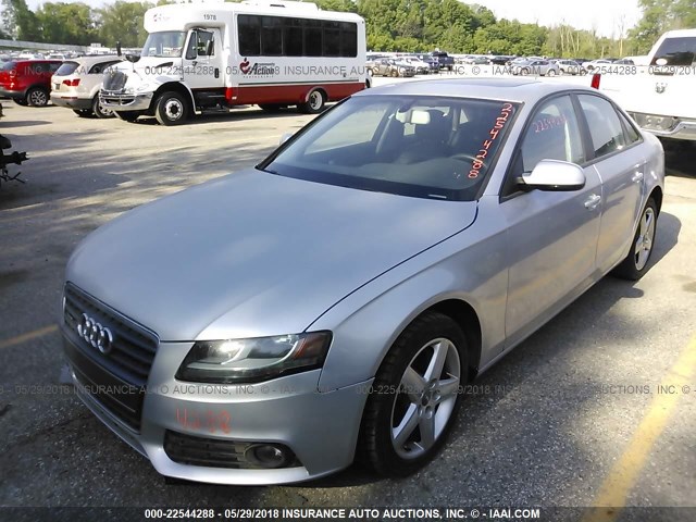 WAUBFAFL6CN002192 - 2012 AUDI A4 PREMIUM SILVER photo 2