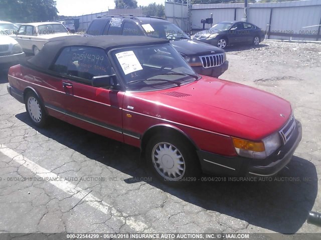 YS3AK75E7N7008843 - 1992 SAAB 900 S RED photo 1