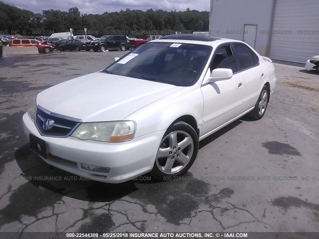 19UUA56882A040561 - 2002 ACURA 3.2TL TYPE-S WHITE photo 2