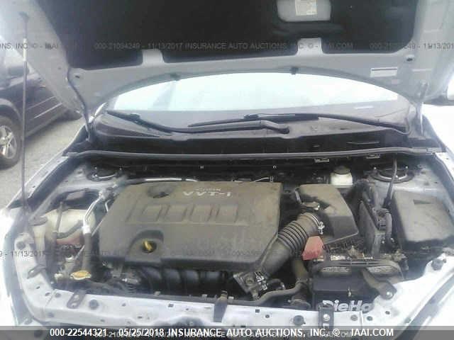 2T1KU40E89C144480 - 2009 TOYOTA COROLLA MATRIX  SILVER photo 10