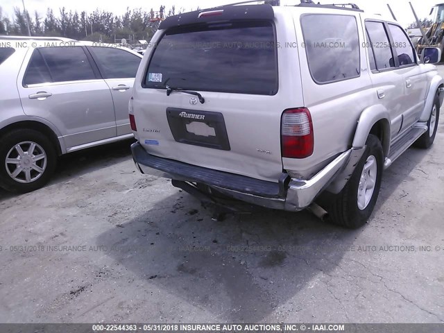 JT3GN87R0W0081985 - 1998 TOYOTA 4RUNNER LIMITED SILVER photo 6