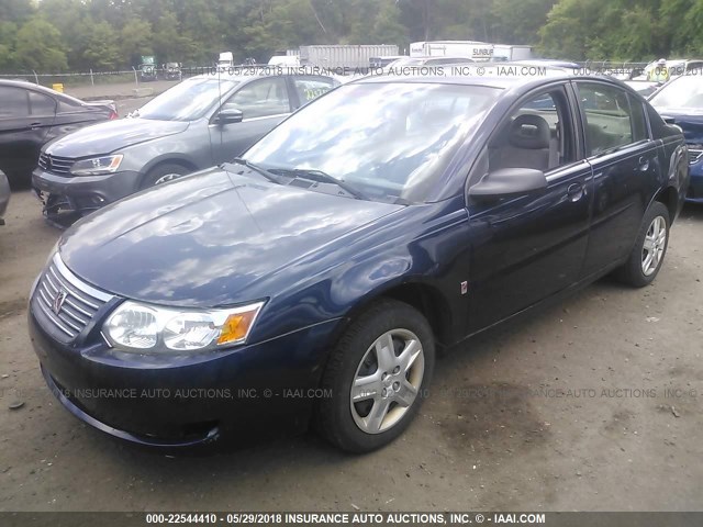 1G8AZ55F47Z189272 - 2007 SATURN ION LEVEL 2 BLUE photo 2