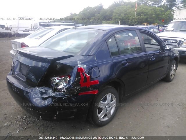 1G8AZ55F47Z189272 - 2007 SATURN ION LEVEL 2 BLUE photo 4