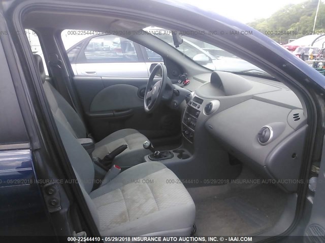 1G8AZ55F47Z189272 - 2007 SATURN ION LEVEL 2 BLUE photo 5