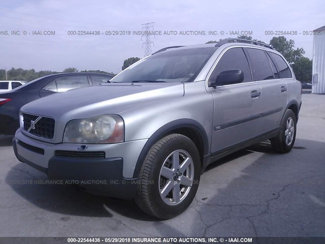 YV1CZ592151207724 - 2005 VOLVO XC90 SILVER photo 2