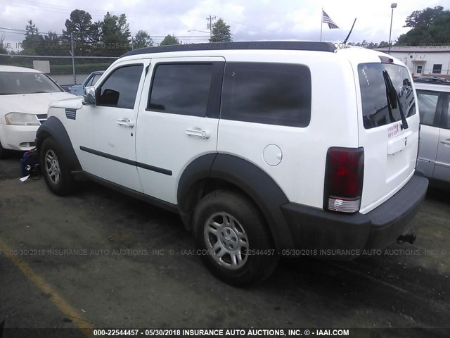 1D8GU28KX8W185298 - 2008 DODGE NITRO SXT WHITE photo 3