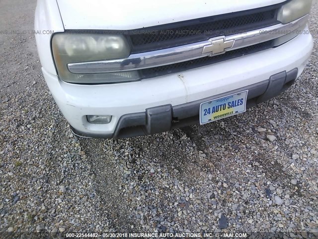 1GNES16S966150524 - 2006 CHEVROLET TRAILBLAZER EXT LS/EXT LT WHITE photo 6