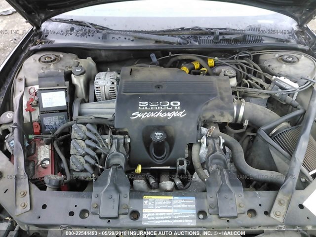 2G1WZ151759262708 - 2005 CHEVROLET MONTE CARLO SS SUPERCHARGED BLACK photo 10