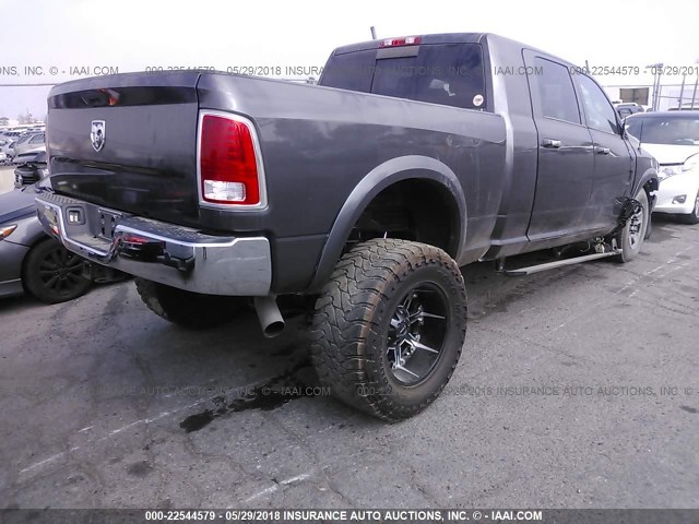 3C6UR5NL7EG174911 - 2014 RAM 2500 LARAMIE GRAY photo 4