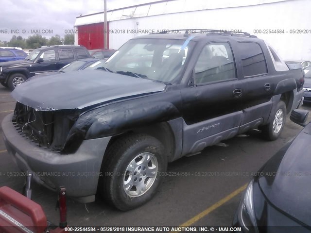 3GNEC12Z36G152123 - 2006 CHEVROLET AVALANCHE C1500 BLACK photo 2