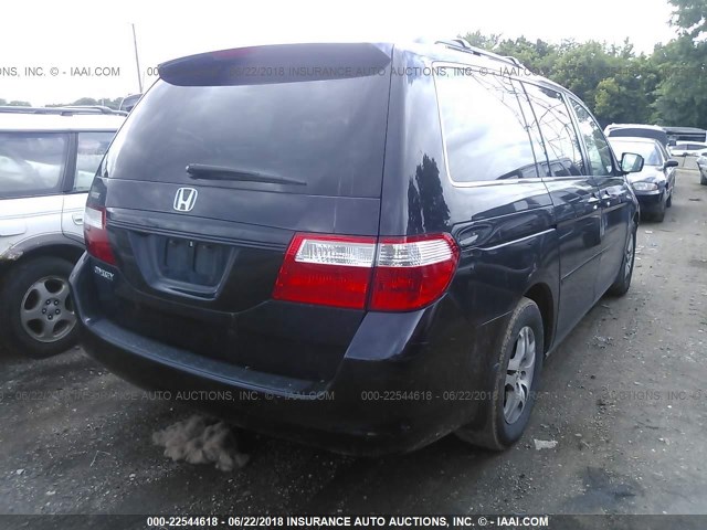 5FNRL38636B453788 - 2006 HONDA ODYSSEY EXL BLACK photo 4