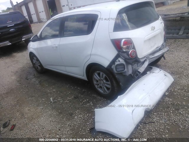 1G1JA6SH4C4145104 - 2012 CHEVROLET SONIC LS WHITE photo 3