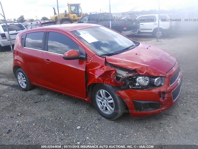 1G1JC6SH3C4104988 - 2012 CHEVROLET SONIC LT ORANGE photo 1