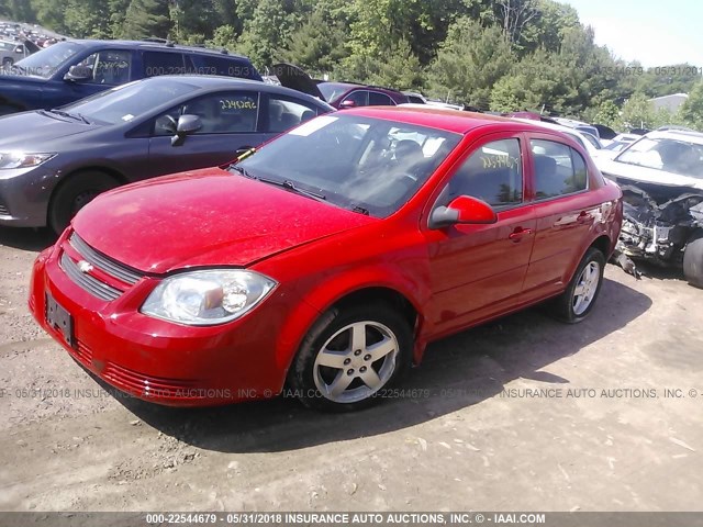 1G1AF5F53A7194088 - 2010 CHEVROLET COBALT 2LT RED photo 2