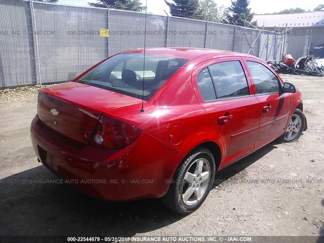 1G1AF5F53A7194088 - 2010 CHEVROLET COBALT 2LT RED photo 4