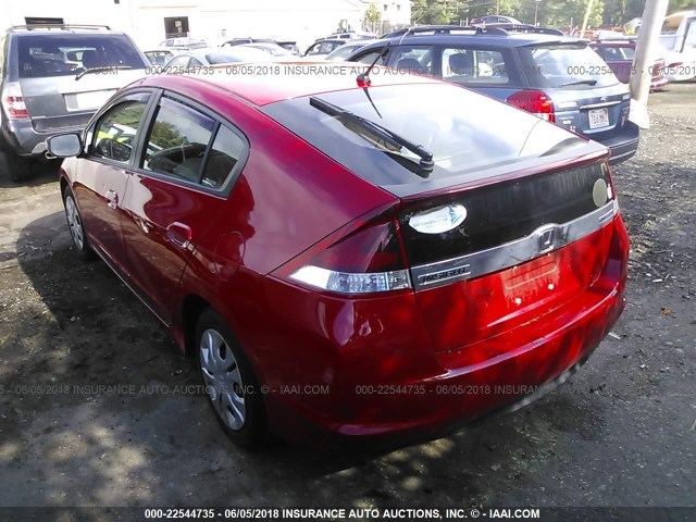 JHMZE2H35DS003939 - 2013 HONDA INSIGHT RED photo 3