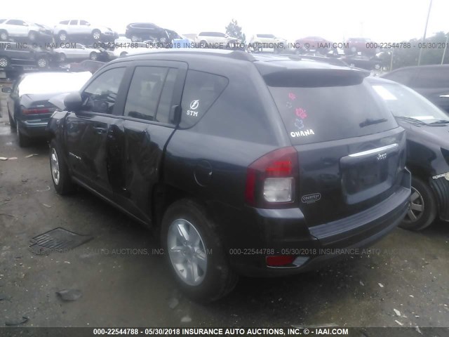 1C4NJCBA6GD548307 - 2016 JEEP COMPASS SPORT BLACK photo 3