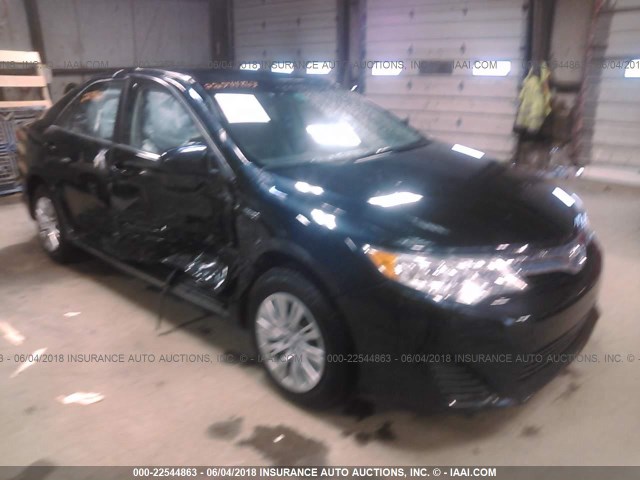 4T1BD1FK0DU090966 - 2013 TOYOTA CAMRY HYBRID/LE/XLE 深蓝色 照片 1