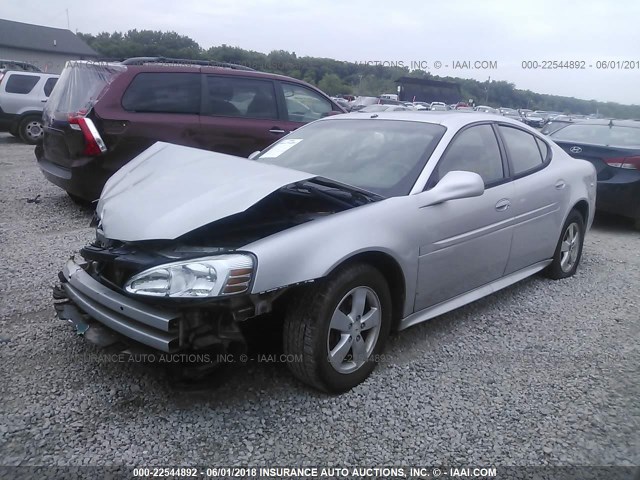 2G2WS522851169134 - 2005 PONTIAC GRAND PRIX GT GRAY photo 2