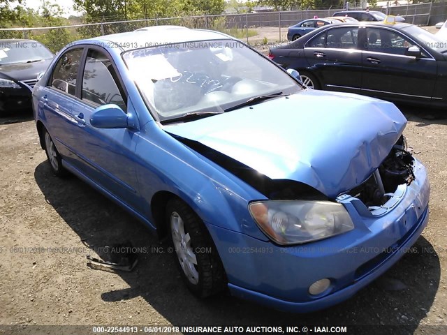 KNAFE121365215436 - 2006 KIA NEW SPECTRA LX/EX BLUE photo 1