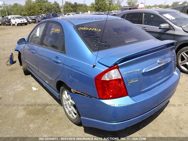 KNAFE121365215436 - 2006 KIA NEW SPECTRA LX/EX BLUE photo 3