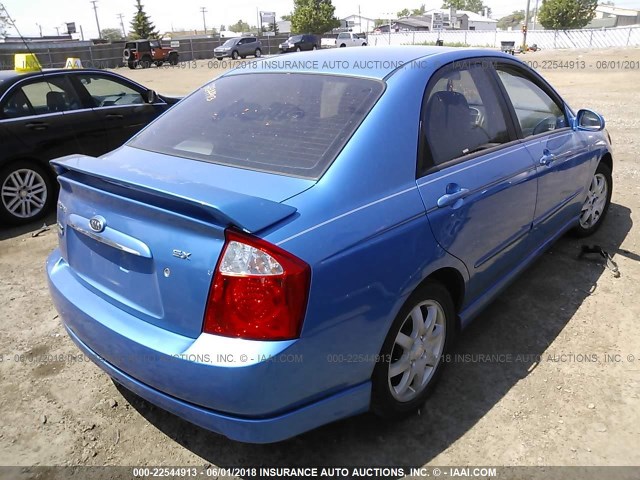 KNAFE121365215436 - 2006 KIA NEW SPECTRA LX/EX BLUE photo 4