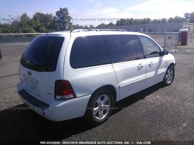 2FMZA52245BA34881 - 2005 FORD FREESTAR SEL WHITE photo 4