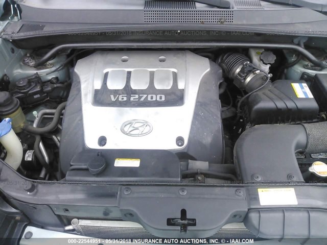 KM8JN72D86U463967 - 2006 HYUNDAI TUCSON GLS/LIMITED ღია ლურჯი ფოტო 10