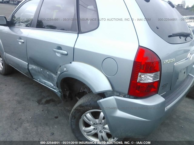 KM8JN72D86U463967 - 2006 HYUNDAI TUCSON GLS/LIMITED ღია ლურჯი ფოტო 6