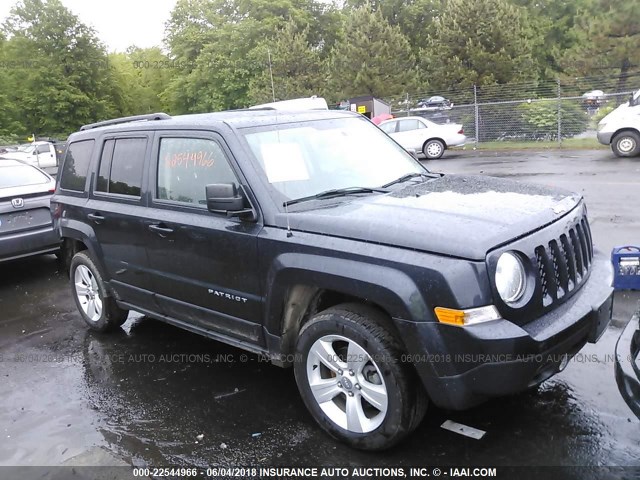 1C4NJRFB1ED520840 - 2014 JEEP PATRIOT LATITUDE GRAY photo 1