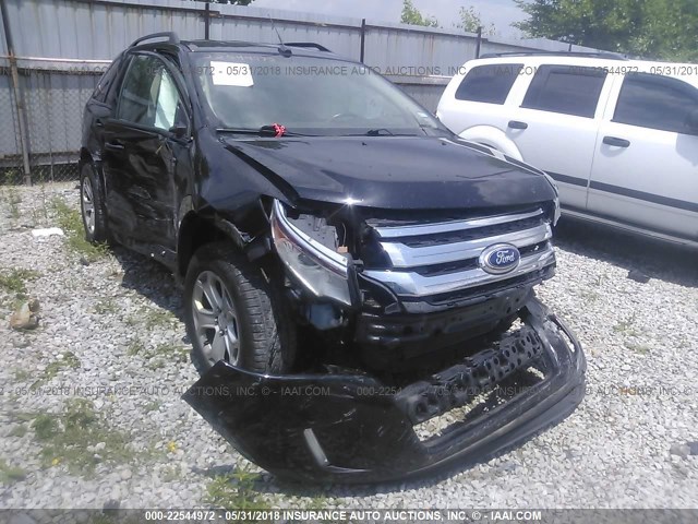 2FMDK4JC1EBA84228 - 2014 FORD EDGE SEL BLACK photo 6