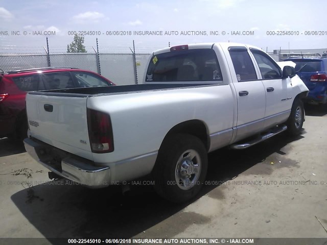 3D7KA28D94G112263 - 2004 DODGE RAM 2500 ST/SLT WHITE photo 4