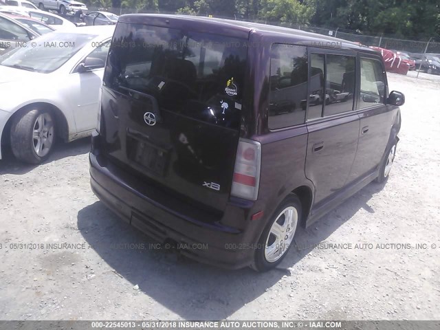 JTLKT324964037426 - 2006 TOYOTA SCION XB იასამნისფერი ფოტო 4