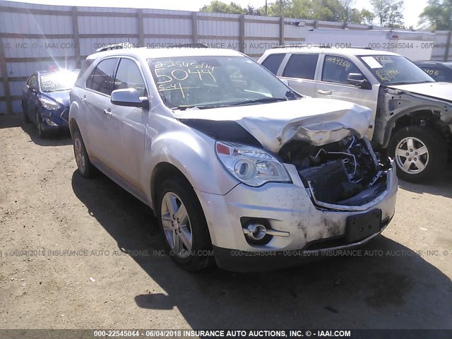 2GNFLHE35F6399496 - 2015 CHEVROLET EQUINOX LTZ SILVER photo 1