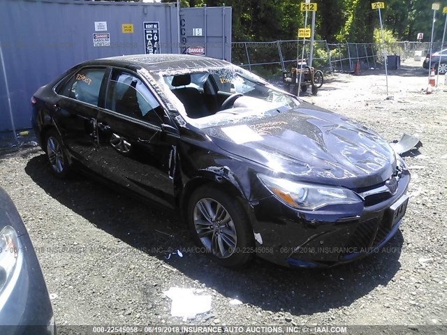 4T1BF1FK2GU257729 - 2016 TOYOTA CAMRY LE/XLE/SE/XSE BLACK photo 1