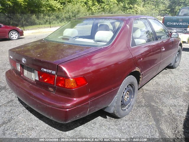 4T1BG22K01U089279 - 2001 TOYOTA CAMRY CE/LE/XLE 栗色 照片 4