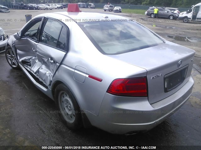 19UUA662X6A014633 - 2006 ACURA 3.2TL SILVER photo 3