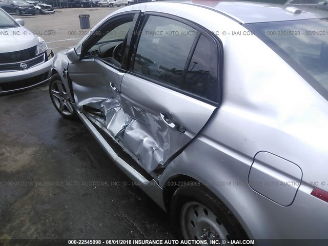 19UUA662X6A014633 - 2006 ACURA 3.2TL SILVER photo 6