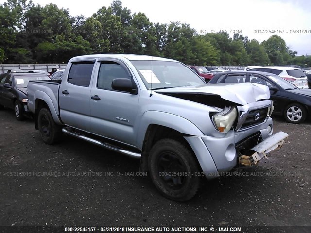 5TEJU62NX8Z547065 - 2008 TOYOTA TACOMA DOUBLE CAB PRERUNNER SILVER photo 1