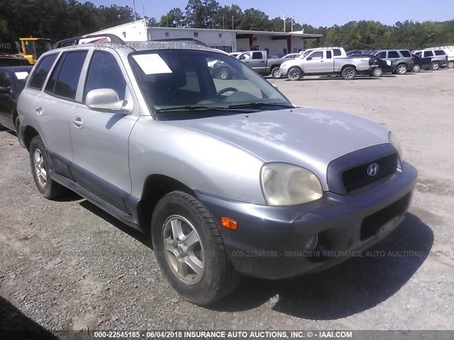 KM8SC13EX4U600158 - 2004 HYUNDAI SANTA FE GLS/LX SILVER photo 1