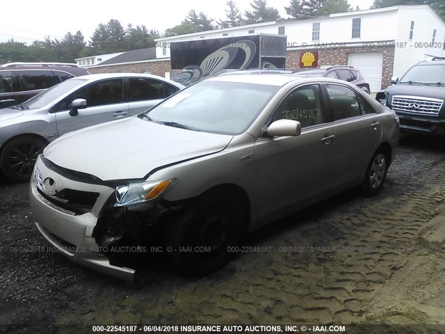 4T1BB46K49U092606 - 2009 TOYOTA CAMRY HYBRID GOLD photo 2