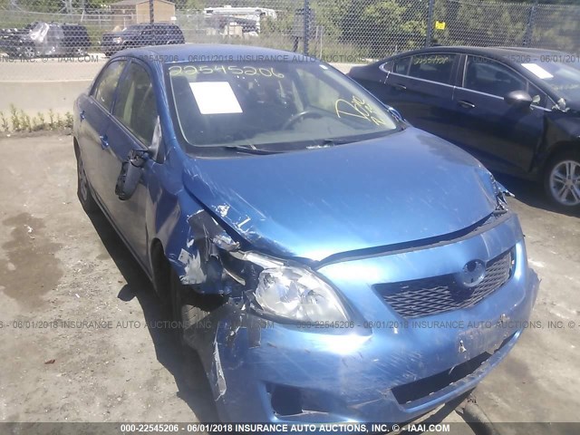 JTDBL40E299039197 - 2009 TOYOTA COROLLA LE/XLE BLUE photo 1