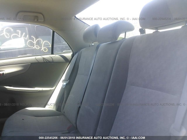 JTDBL40E299039197 - 2009 TOYOTA COROLLA LE/XLE BLUE photo 8