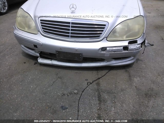 WDBNG70JX2A272943 - 2002 MERCEDES-BENZ S 430 SILVER photo 6