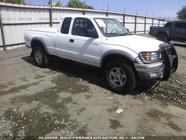 5TEWN72N92Z034180 - 2002 TOYOTA TACOMA XTRACAB WHITE photo 1